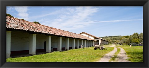 Framed Colonnade of a building, Mission La Purisima Concepcion, Santa Barbara County, California, USA Print