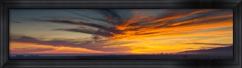 Framed Clouds in the sky at dusk, Marina Del Rey, Santa Monica, Los Angeles, California, USA Print