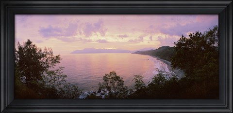 Framed Coastline, Flores Island, Indonesia Print