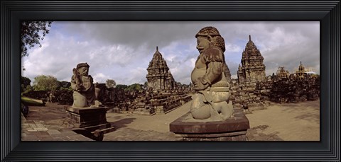 Framed Statues in 9th century Hindu temple, Indonesia Print