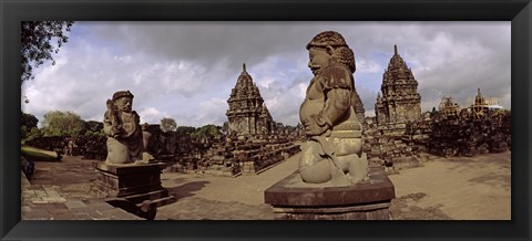 Framed Statues in 9th century Hindu temple, Indonesia Print