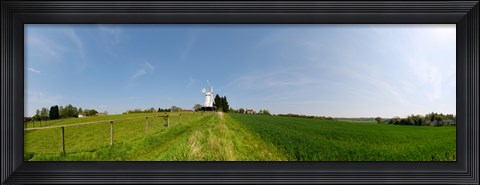 Framed Windmill in a farm, Woodchurch, Kent, England Print