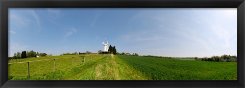 Framed Windmill in a farm, Woodchurch, Kent, England Print
