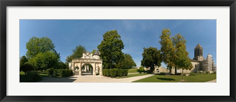 Framed Renaissance Gate, Church of Notre Dame, Surgeres, Charente-Maritime, Poitou-Charentes, France Print