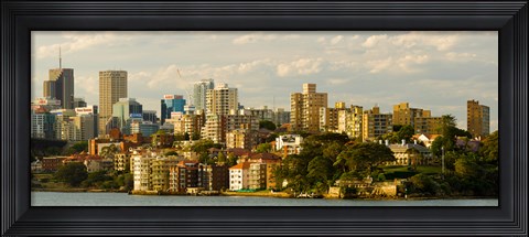 Framed Buildings at the waterfront, Sydney Harbor, Sydney, New South Wales, Australia Print