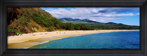 Framed Makena Beach, Maui, Hawaii Print