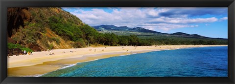 Framed Makena Beach, Maui, Hawaii Print