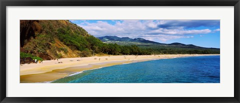 Framed Makena Beach, Maui, Hawaii Print