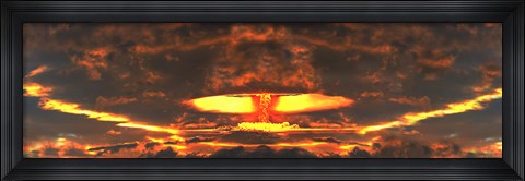 Framed Nuclear explosion Print