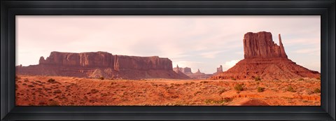 Framed Buttes Rock Formations at Monument Valley Print