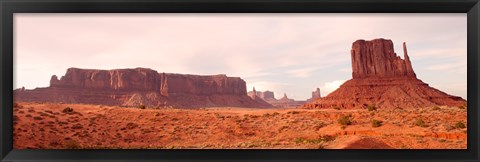 Framed Buttes Rock Formations at Monument Valley Print