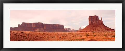 Framed Buttes Rock Formations at Monument Valley Print