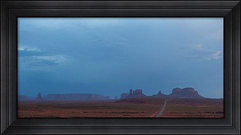 Framed Buttes Rock Formations Under a Stormy Sky Print