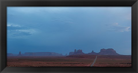 Framed Buttes Rock Formations Under a Stormy Sky Print