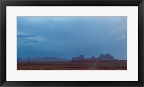 Framed Buttes Rock Formations Under a Stormy Sky Print