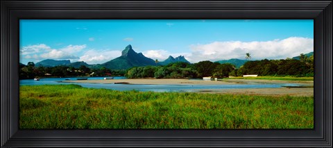 Framed Tamarin Bay, Mauritius island, Mauritius Print