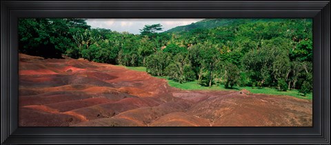 Framed Chamarel Coloured Earths, Mauritius Print