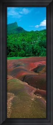 Framed Rock formations, Mauritius Print