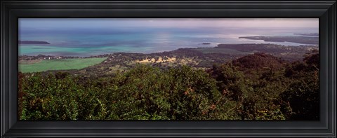 Framed Coastline, Mauritius Island, Mauritius Print