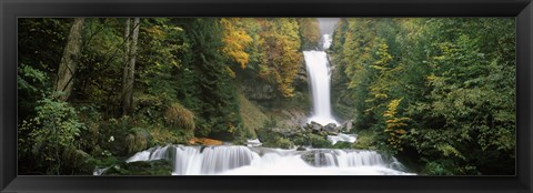 Framed Giessbach Falls on Lake Brienz, Bernese Oberland, Berne Canton, Switzerland Print