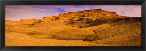 Framed Rock formations at sunset, Grand Staircase-Escalante National Monument, Utah Print