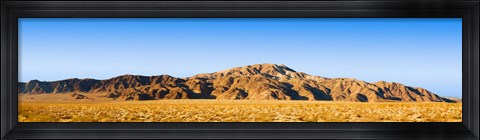 Framed Rock formations in a desert, Turkey Flats, Joshua Tree National Park, California, USA Print
