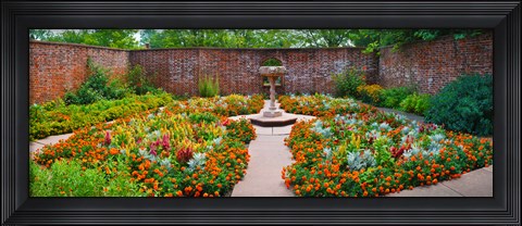 Framed Latham Memorial Garden at Tryon Palace, New Bern, North Carolina, USA Print