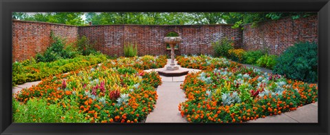 Framed Latham Memorial Garden at Tryon Palace, New Bern, North Carolina, USA Print