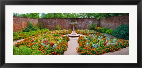 Framed Latham Memorial Garden at Tryon Palace, New Bern, North Carolina, USA Print