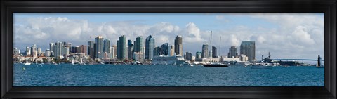Framed View of San Diego from the Waterfront Print
