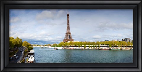 Framed Eiffel Tower from Pont De Bir-Hakeim, Paris, Ile-De-France, France Print