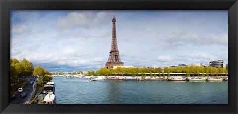 Framed Eiffel Tower from Pont De Bir-Hakeim, Paris, Ile-De-France, France Print