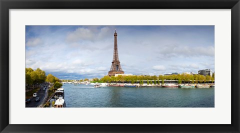 Framed Eiffel Tower from Pont De Bir-Hakeim, Paris, Ile-De-France, France Print