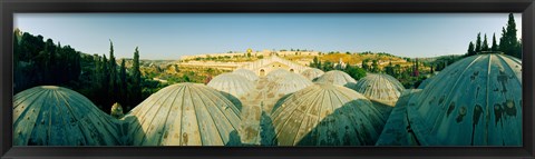 Framed Domes at the Church of All Nations, Jerusalem, Israel Print