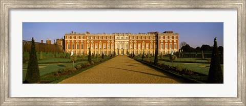 Framed Facade of the palace, Hampton Court, Richmond-Upon-Thames, London, England Print