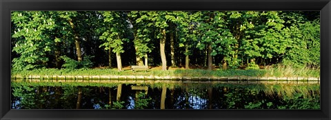 Framed Canal near Lisse, Netherlands Print