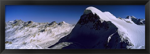 Framed Swiss Alps from Klein Matterhorn, Switzerland Print