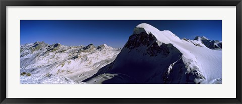 Framed Swiss Alps from Klein Matterhorn, Switzerland Print