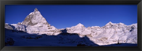 Framed Mt Matterhorn from Riffelberg, Zermatt, Valais Canton, Switzerland Print