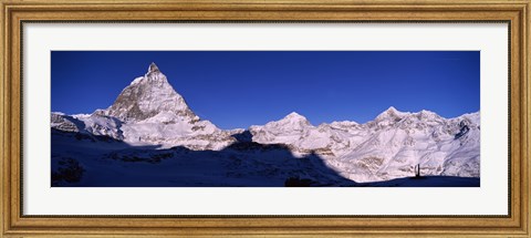 Framed Mt Matterhorn from Riffelberg, Zermatt, Valais Canton, Switzerland Print