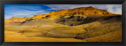 Framed Rock formations in a desert, Grand Staircase-Escalante National Monument, Utah Print