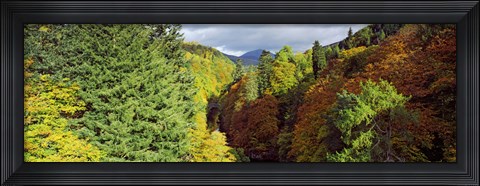 Framed Canyon at Killiecrankie, River Garry, Pitlochry, Perth And Kinross, Scotland Print