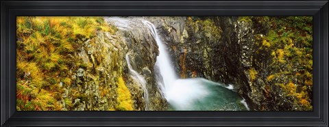 Framed Waterfall, Allt a&#39; Choire Ghreadaidh, Glen Brittle, Isle of Skye, Scotland Print
