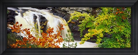 Framed Rogie Falls, Black Water, Garve, Ross-Shire, Scotland Print