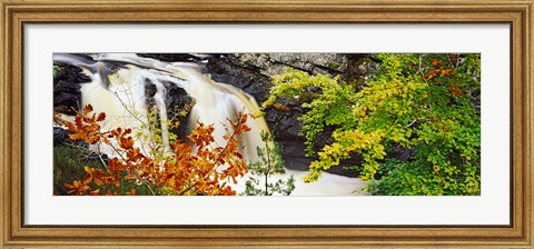 Framed Rogie Falls, Black Water, Garve, Ross-Shire, Scotland Print
