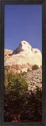 Framed Low angle view of the Mt Rushmore National Monument, South Dakota, USA Print