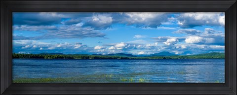 Framed Raquette Lake in the Adirondack Mountains, New York State, USA Print