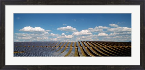 Framed Solar panels in a field, Provence-Alpes-Cote d&#39;Azur, France Print
