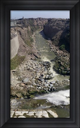 Framed Ruins along a river, Lima, Peru Print