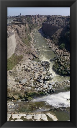 Framed Ruins along a river, Lima, Peru Print